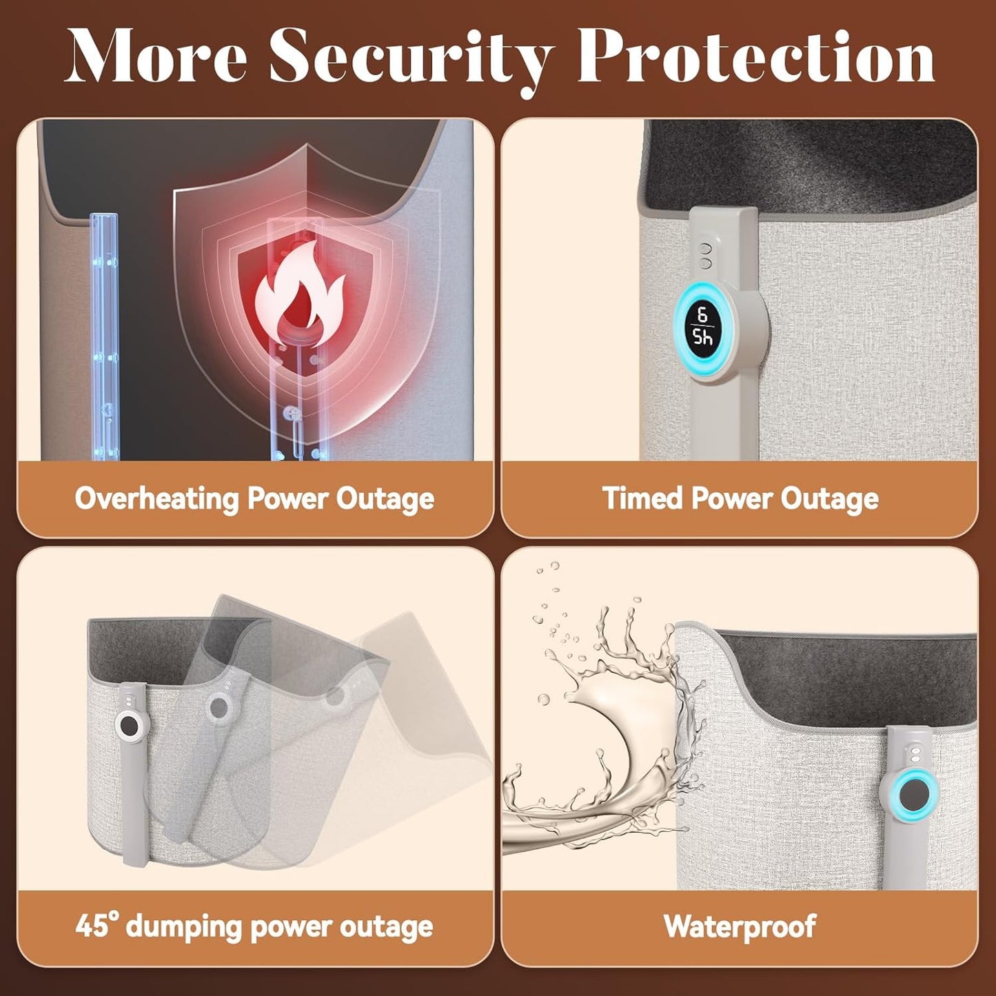 Electric Panel Space Heater with Thermostat